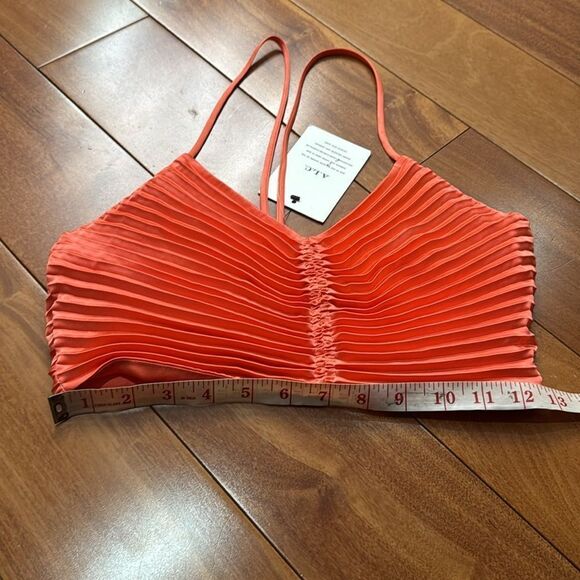 NWT ALC Pleated Coral Crop Camisole Top size 2 - Picture 11 of 12